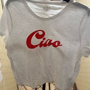 J Crew Factory Ciao Tee NWOT